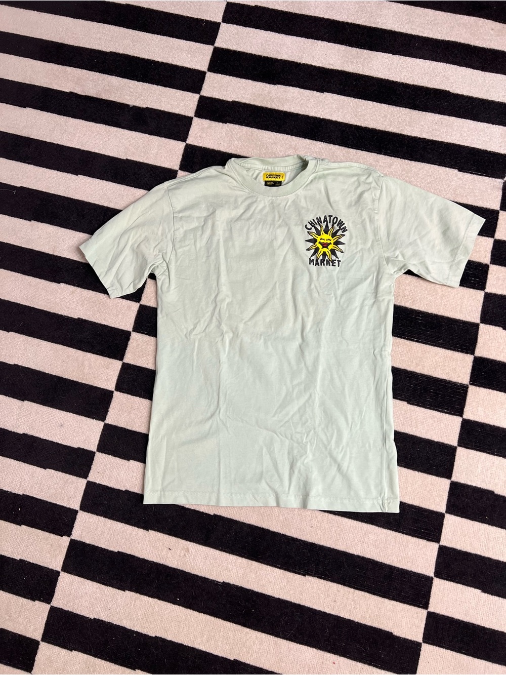 Chinatown Market Men's Light Mint Sun Logo Short Sleeve Tee